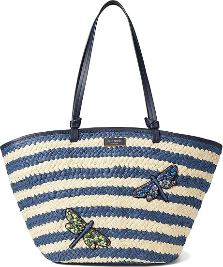 Kate Spade Down The Rabbit Hole Straw Daisy Tote (625 SAR) ❤ liked on  Polyvore featuring bags, handbags… | Kate spade tote bag, Straw beach bag, Kate  spade handbags