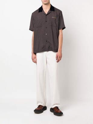 Sacai Komon-print bowling shirt - ShopStyle