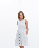 Thumbnail for your product : Zara 29489 Striped Skirt With Buttons
