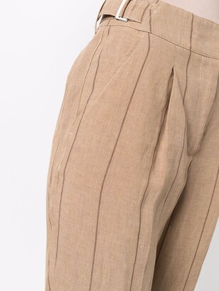 Peserico Striped Linen Trousers