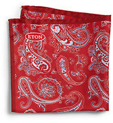 Thumbnail for your product : Eton of Sweden Paisley Silk Pocket Square