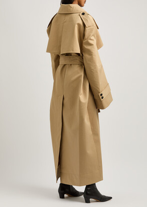 KHAITE Mazlow Cotton-blend Trench Coat - ShopStyle KHAITE Mazlow Cotton-blend Trench Coat - ShopStyle