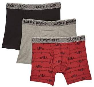 Lucky Brand Stretch Boxer Briefs - Pack of 3