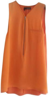 The Kooples Orange Silk Top for Women