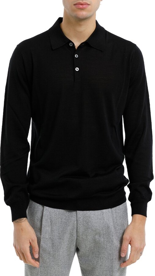 +39MASQ Long Sleeved Polo Shirt