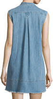 Thumbnail for your product : Current/Elliott The Sleeveless Tuck-Pleated Denim Dress, Mid-Day