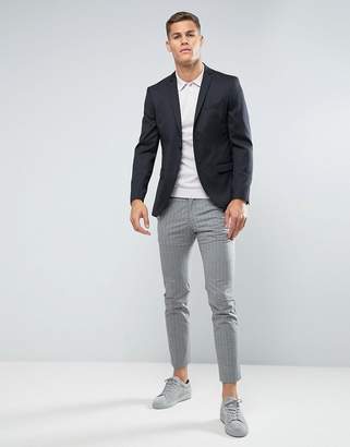 Selected Slim Suit Jacket In Dark Gray