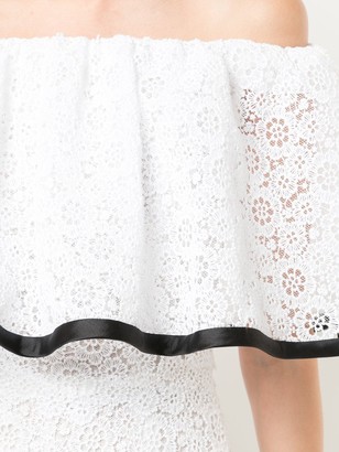 Carolina Herrera Off-Shoulder Lace Dress