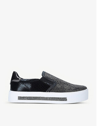 carvela just slip on chunky trainers black