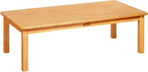 ECR4kids ECR4Kids48inx24inRectangularHardwoodTablewith14inLegsChildrensFurnitureHoney