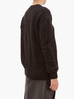 Thumbnail for your product : Ann Demeulemeester Distressed Wool-blend Sweater - Black
