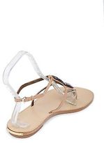 Thumbnail for your product : Giorgio Armani NEW Womens Crystals Shoes Flat Leather Sandals Size EU 38M US 8
