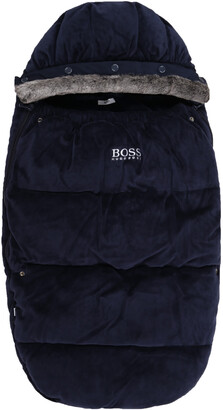 HUGO BOSS Blue Sleeping Bag For Baby Boy With Logo - ShopStyle