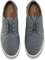 Thumbnail for your product : Toms Dark Grey Leather/Washed Canvas Men's Paseo Sneakers