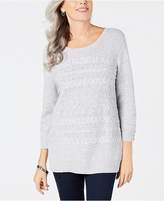 Thumbnail for your product : Karen Scott Textured Sweater, Created for Macy's