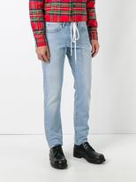 Thumbnail for your product : Off-White 'Diagonal Spray' slim-fit jeans