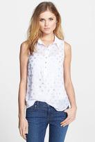 Thumbnail for your product : Kensie Sleeveless Spotted Front Blouse