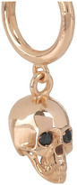Thumbnail for your product : Ileana Makri Skull 18-karat rose gold and diamond earrings