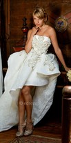 Thumbnail for your product : Nika Strapless High Low Exaggerated Ruffle Serene Gown