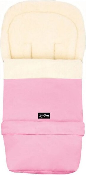 Cover Baby LLC Cover Baby 0-3 Years Scandinavian Organic Wool Adjustable Footmuff in Barbie Pink