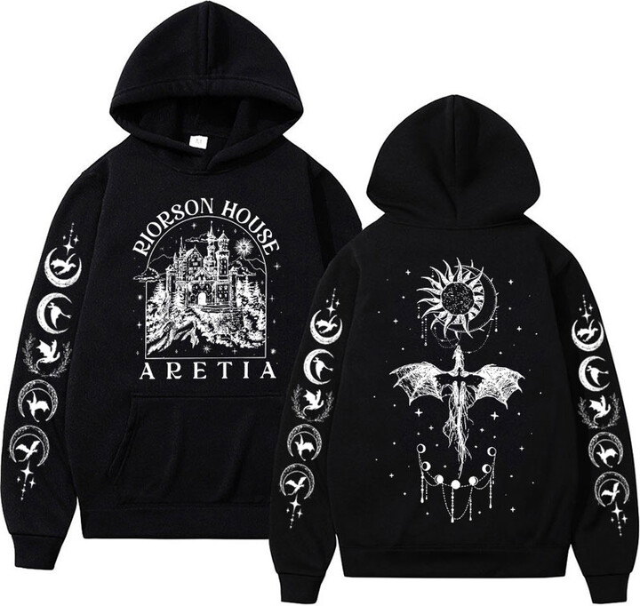 Dshztooma Xaden Riorson House Hoodies Iron Flame Dragon Rider Fourth Wing Emblem Sweatshirt Basgiath War Men Fashion Cool Oversized Hoodie