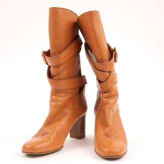 Chloé Camel Leather Boots