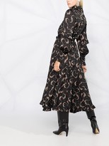 Thumbnail for your product : Paco Rabanne Floral Print Ruffle Detail Dress