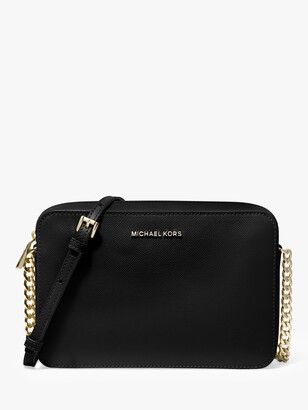 michael kors black purse with gold chain