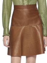 Thumbnail for your product : Gucci Leather Flare Skirt