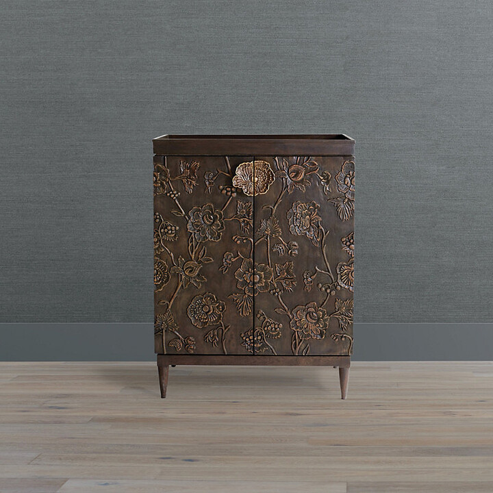 Miri Hand Carved Bar & Storage Cabinet