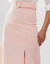 Thumbnail for your product : Fashion Union midi skirt with buckle
