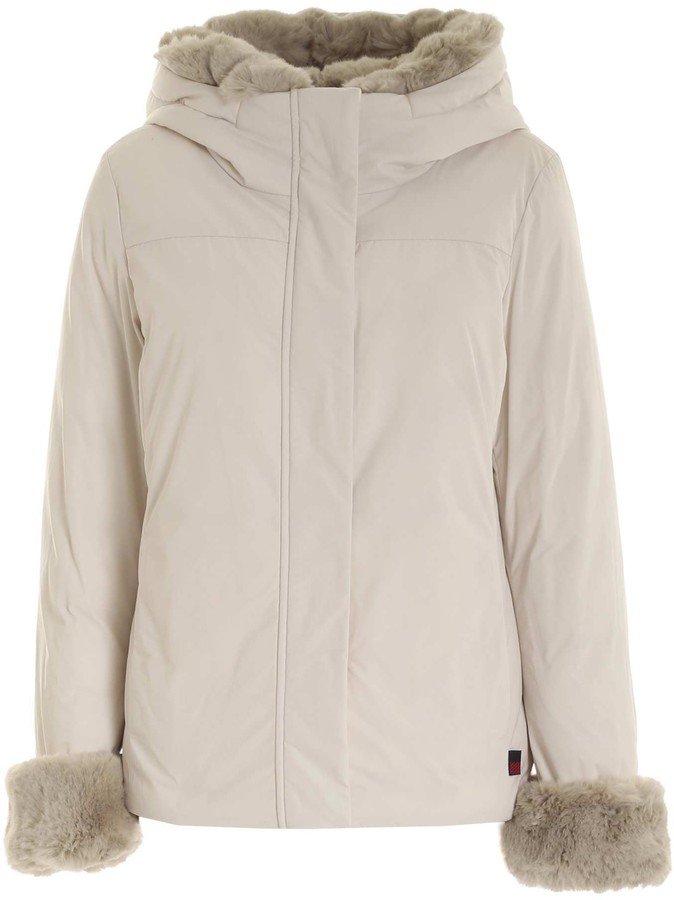 Woolrich Bow Bridge Fur Trim Jacket Shopstyle