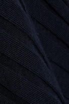Thumbnail for your product : Helmut Lang Asymmetric Ribbed Wool Dress