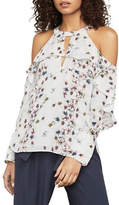 Thumbnail for your product : BCBGMAXAZRIA Celestine Cold-Shoulder Ruffle Top