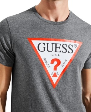 guess gray shirt