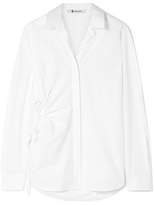 T by Alexander Wang - Cutout Cotton-poplin Shirt - White