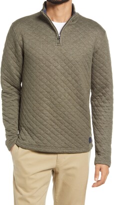 quilted quarter zip men's