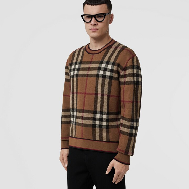 burberry check sweater