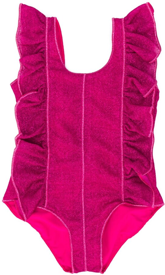 girls metallic swimsuit