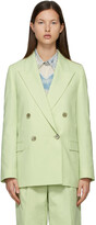 Thumbnail for your product : Acne Studios Green Wool Double-Breasted Suit Blazer