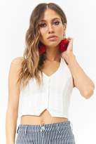 Thumbnail for your product : Forever 21 Button-Front Halter Top