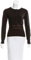 Thumbnail for your product : Valentino Cashmere & Wool-Blend Knit Top
