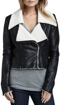 Thumbnail for your product : SW3 Bespoke Chesam Faux-Shearling Crop Jacket (Stylist Pick!)