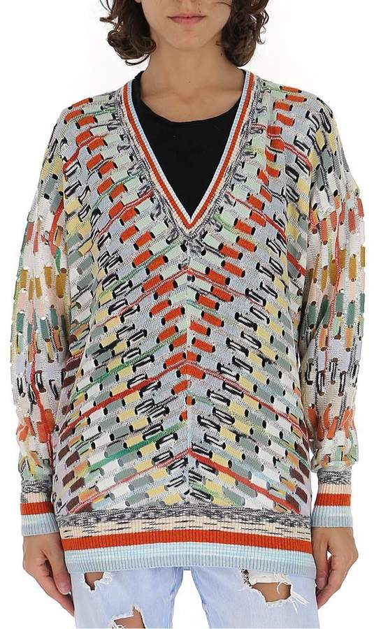 Missoni V Neck Knitted Sweatshirt