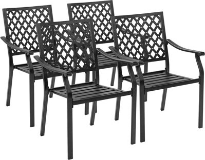 Red Barrel Studio Hoekstra Stacking Patio Dining Armchair