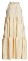 Thumbnail for your product : Rosetta Getty Tiered Halter Midi Dress