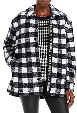 buffalo plaid fleece jacket