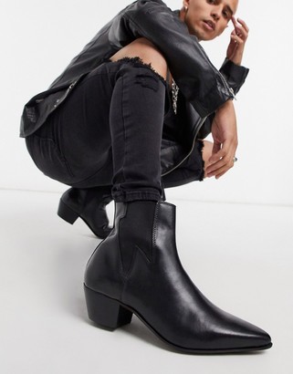 mens cuban heel boots uk