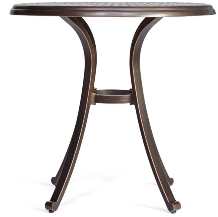Bistro Table,Square Cast Aluminum Round Outdoor Patio Dining Table