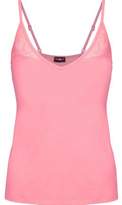 Thumbnail for your product : Cosabella Cheyenne Lace-Trimmed Stretch-Jersey Camisole